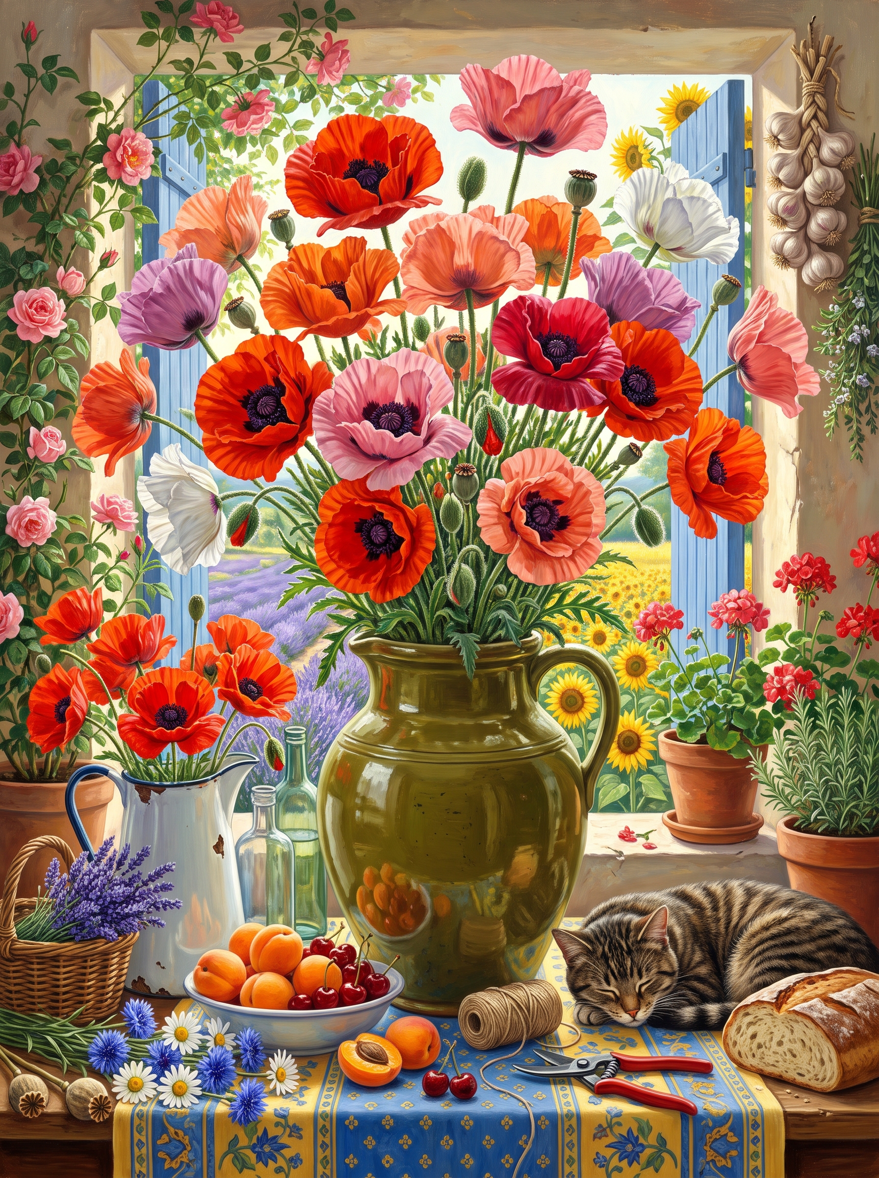 Poppies At The Window