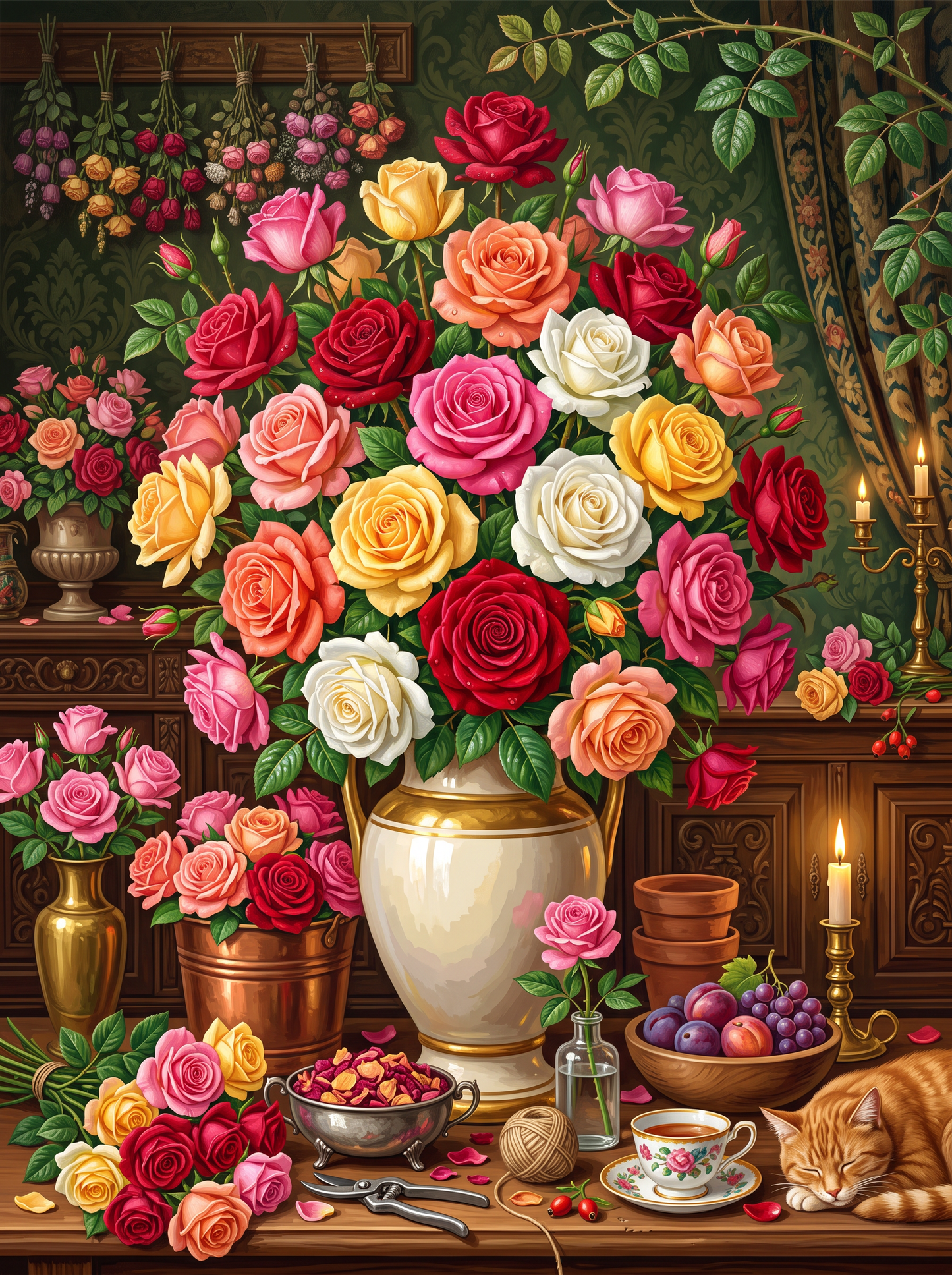 Roses By Candlelight