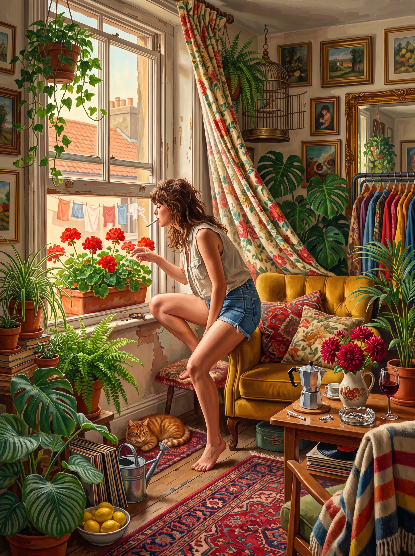 Smoke With The Geraniums