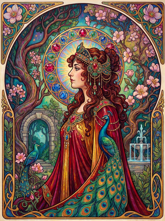 Peacock Rose Nouveau Woman (80 Colors)