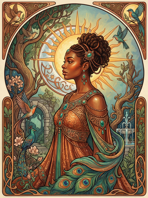 Peacock Sun Goddess (80 Colors)