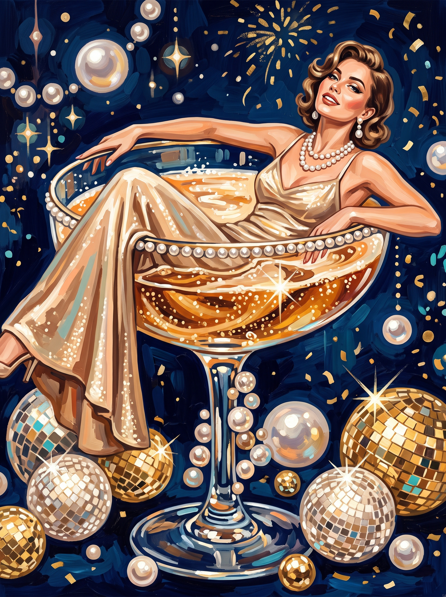 Pearl and Gold Fizz
