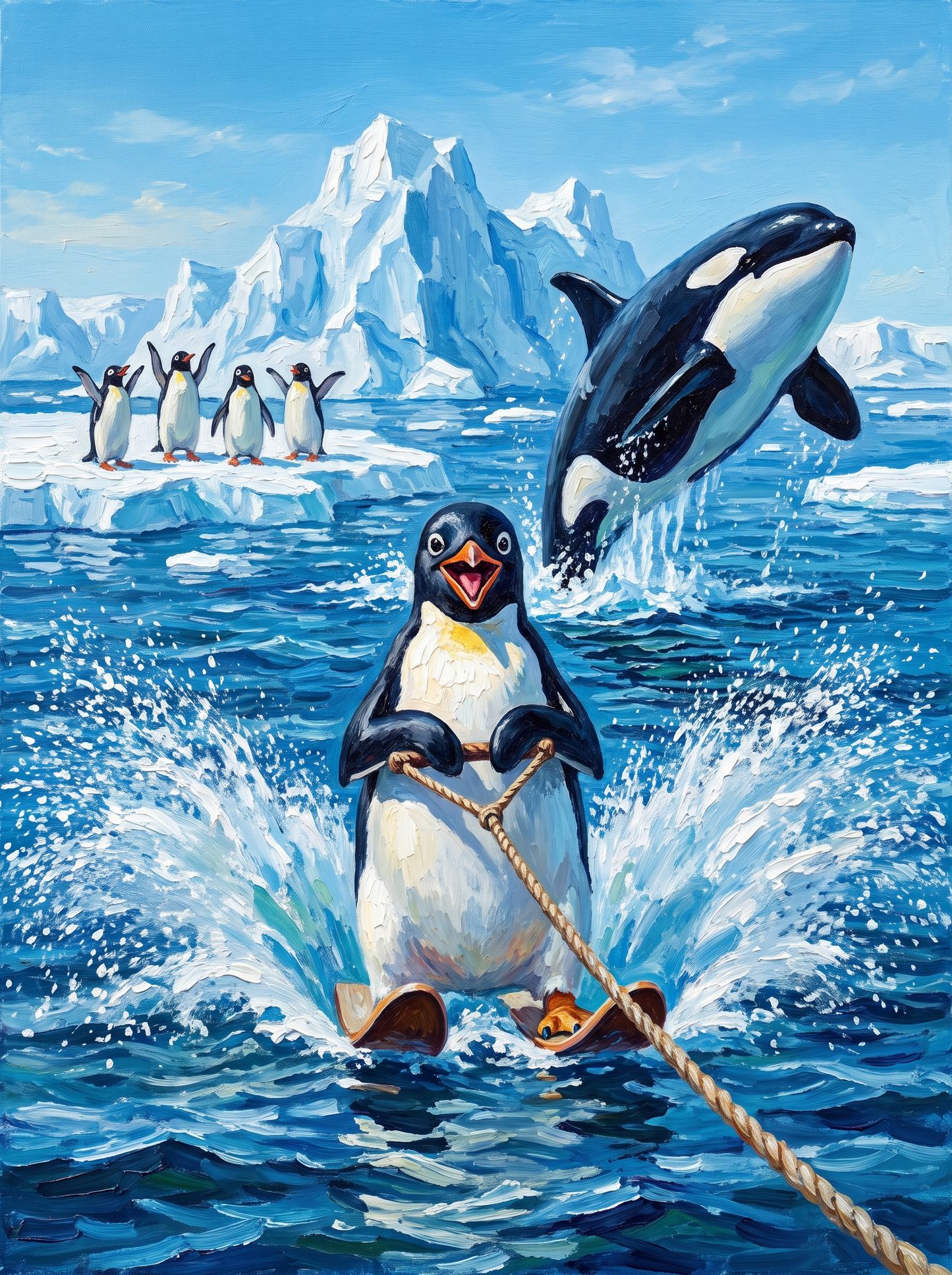 Penguin Waterski