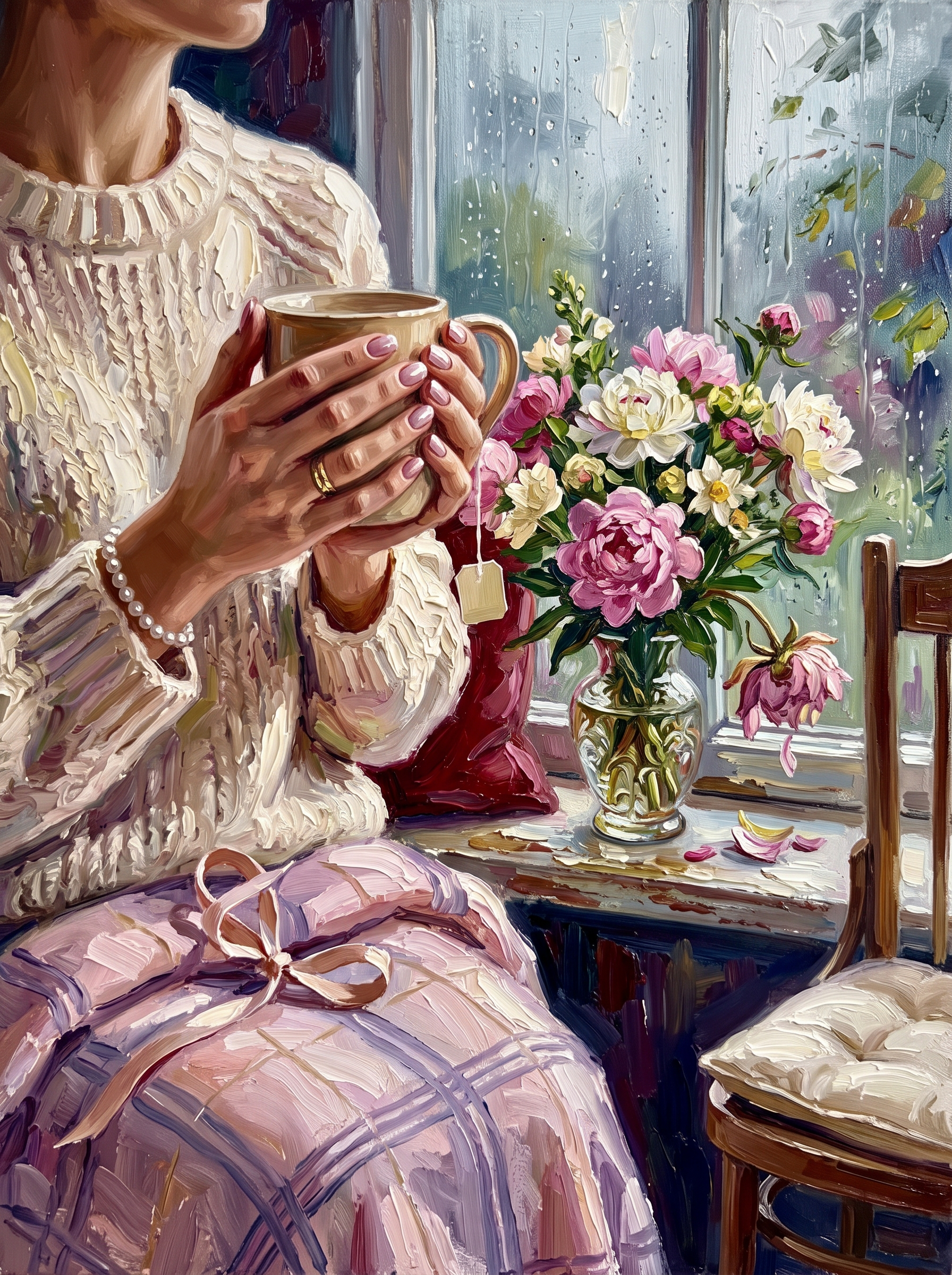 Peonies by the Window