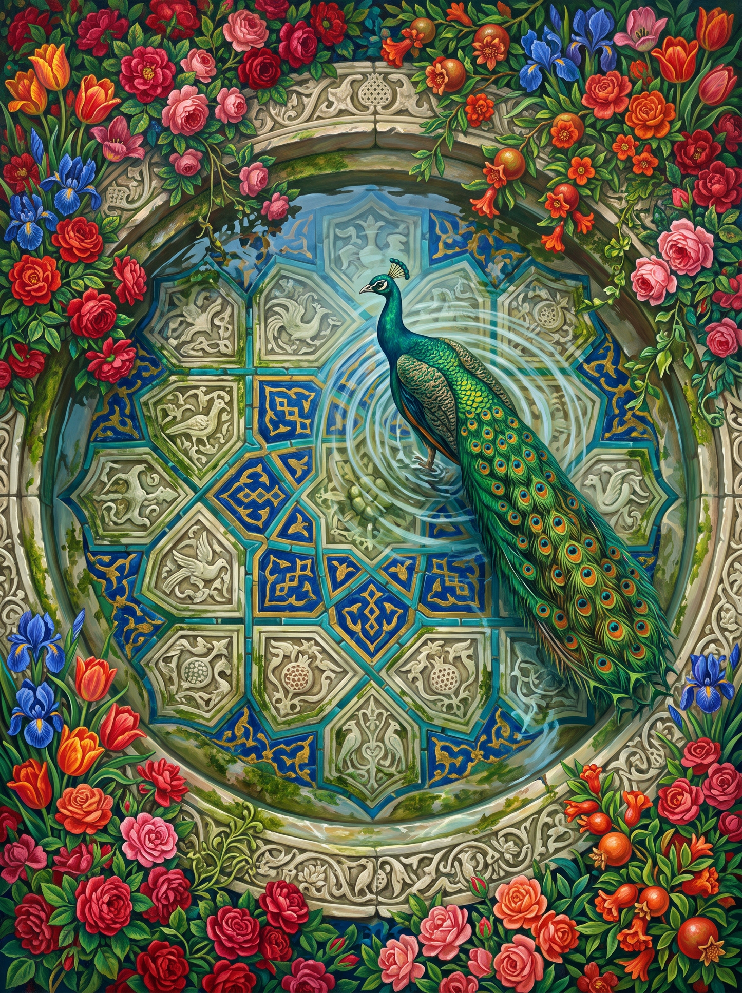 Persian Courtyard Peacock