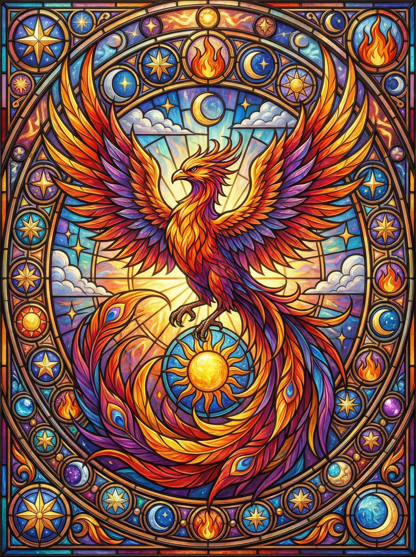 Phoenix Rising Fire (Diamond Painting)