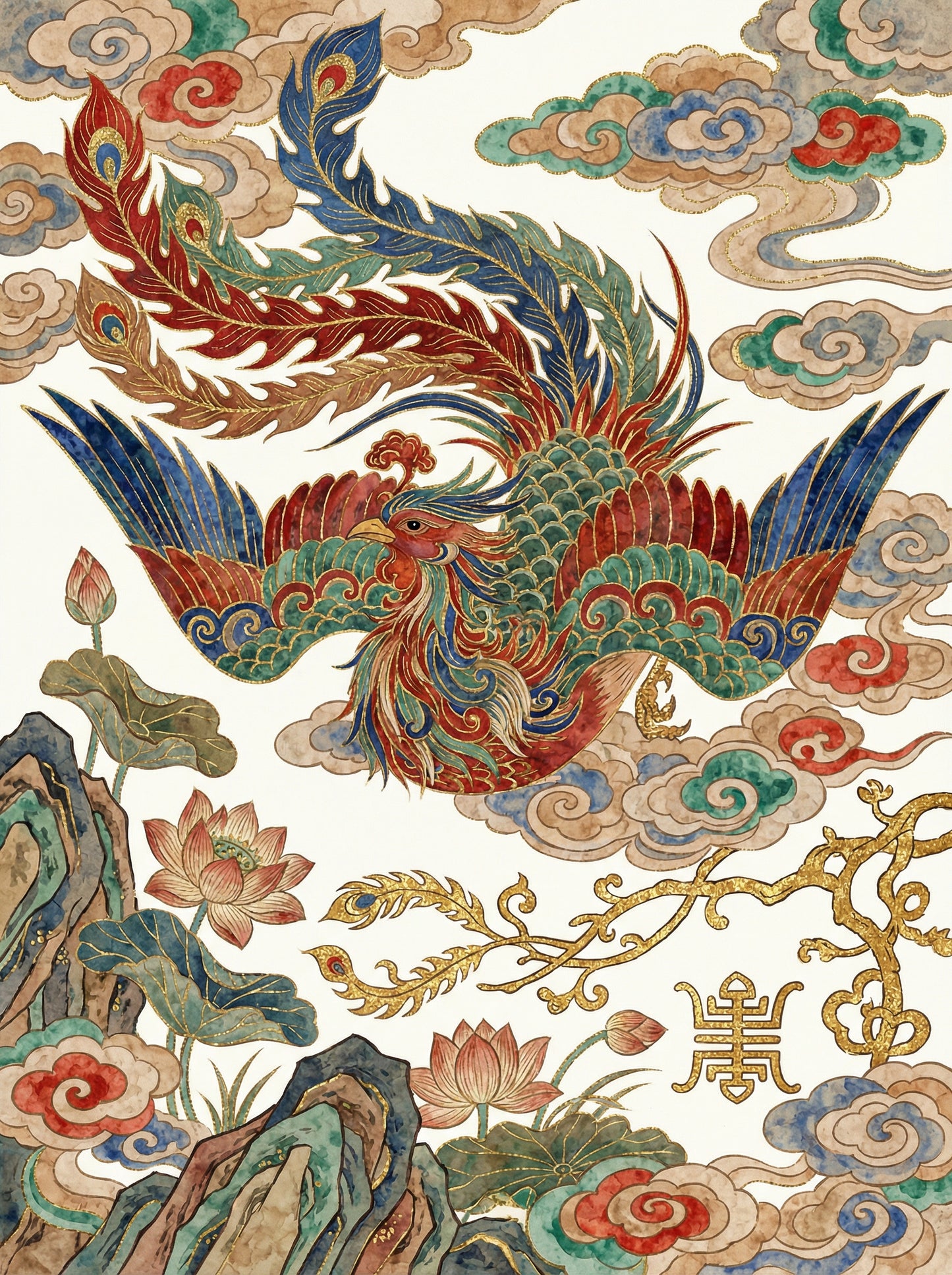 Phoenix Rising Ornate (Diamond Painting) Diamond Painting kit