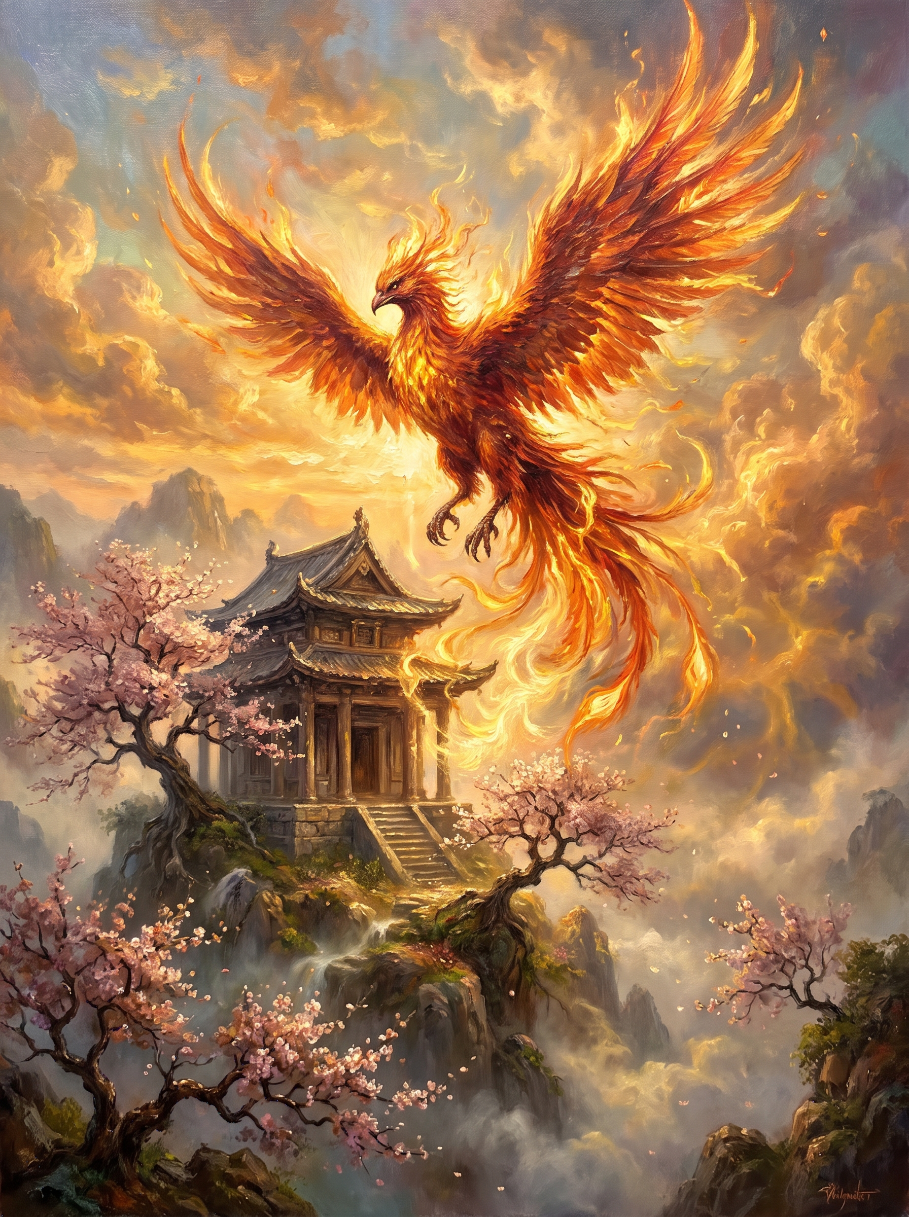 Phoenix Temple Sunrise