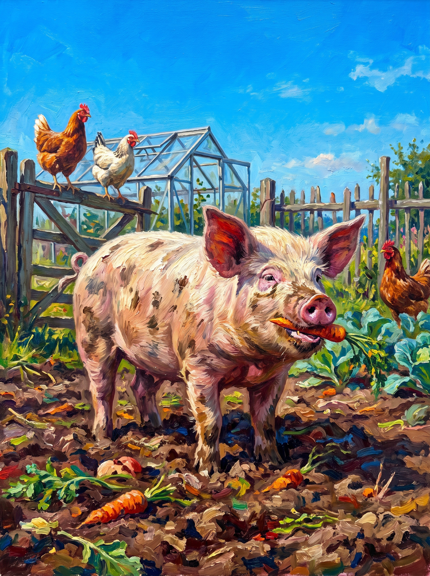 Pig in the Veg Patch