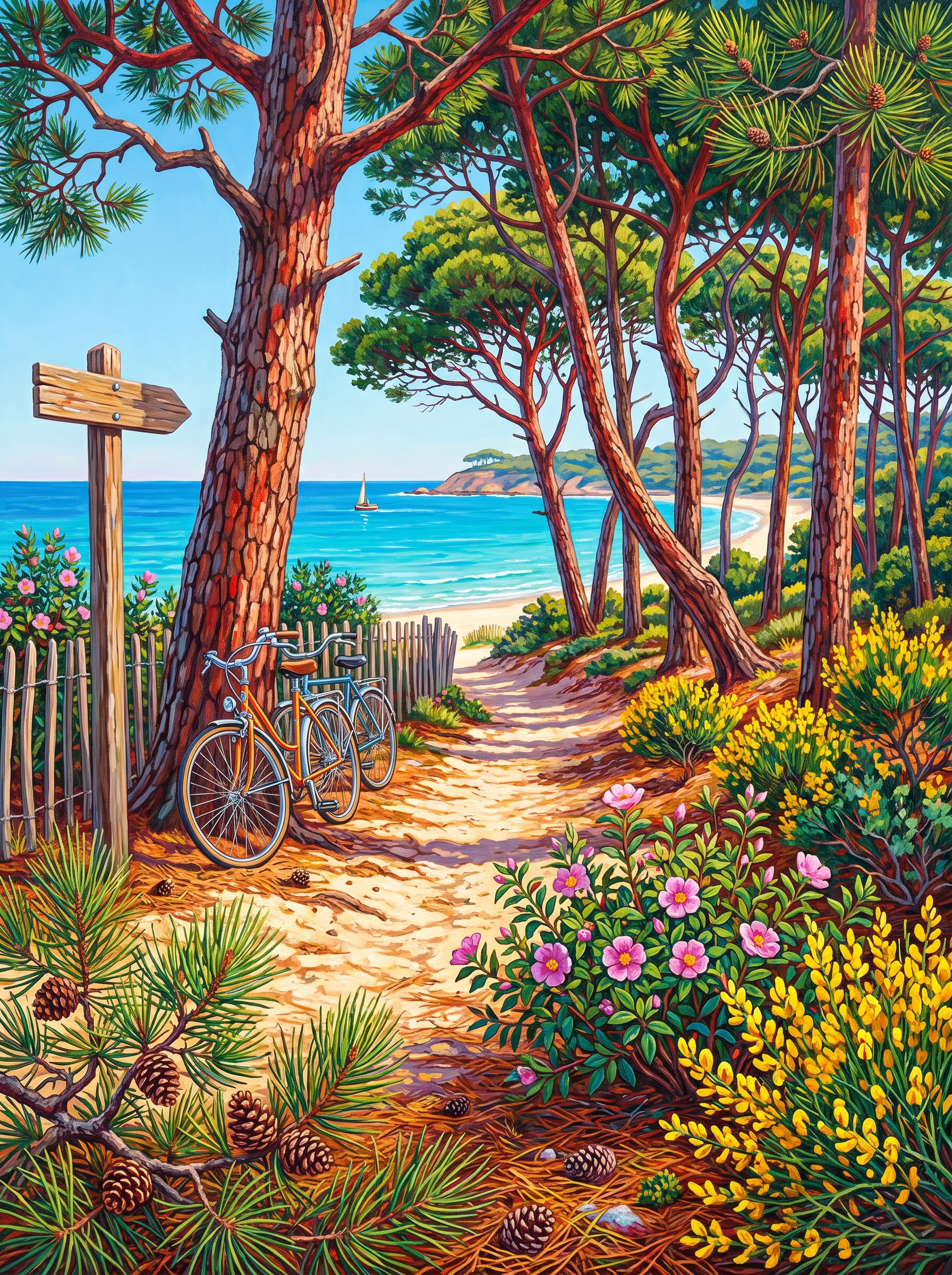 Pine Path to the Sea
