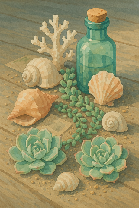 Coastal Bloom (Diamond Painting) Diamond Painting kit