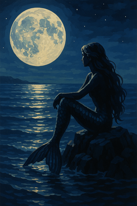 Mermaid under the Moonlight (Diamond Painting) Diamond Painting kit