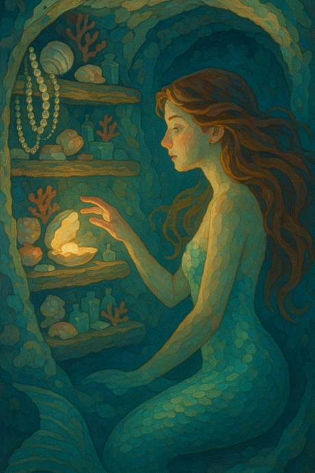 Mermaid in the Deep Sea Chamber (Diamond Painting) Diamond Painting kit