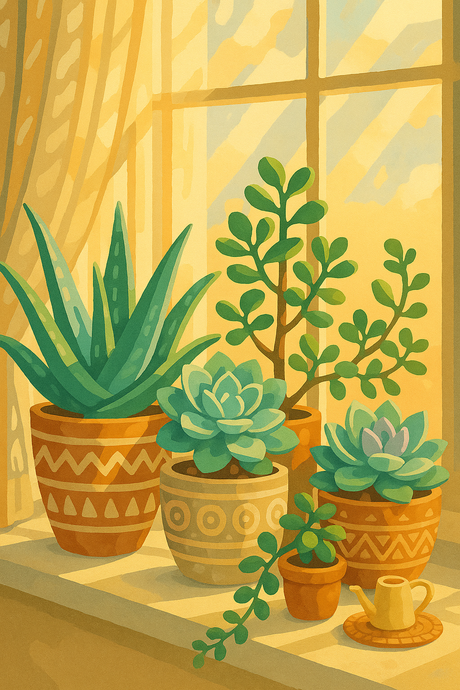 Sunny Succulents (Diamond Painting) Diamond Painting kit