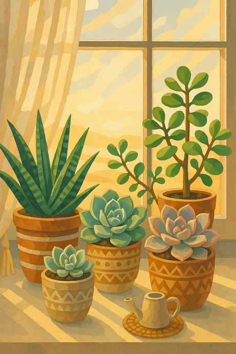 Sunlight & Succulents (Diamond Painting) Diamond Painting kit