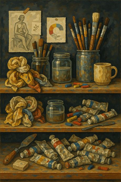 The Painter’s Shelf (Diamond Painting) Diamond Painting kit