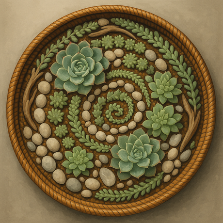 The Succulent Wheel (Diamond Painting) Diamond Painting kit