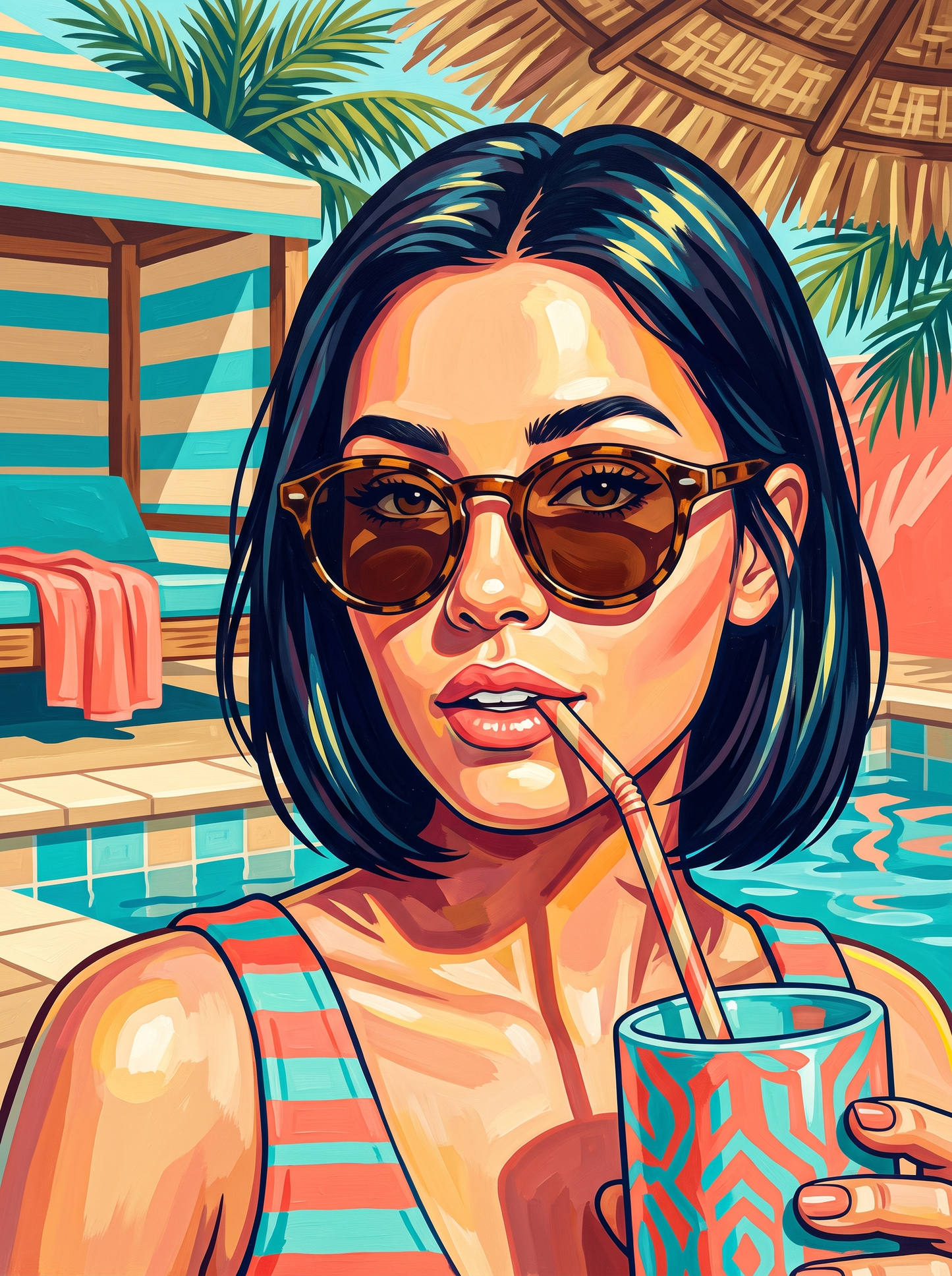 Poolside Cabana Chic