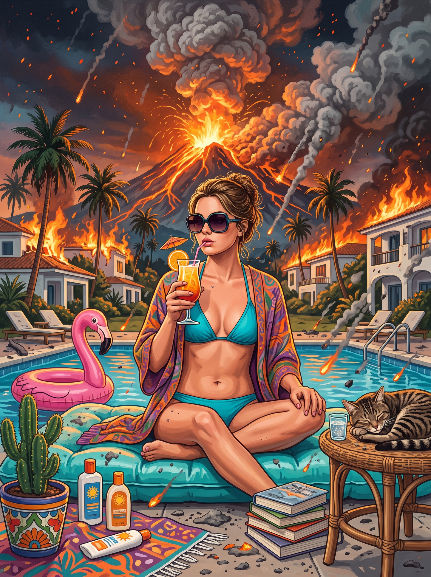 Poolside Volcano