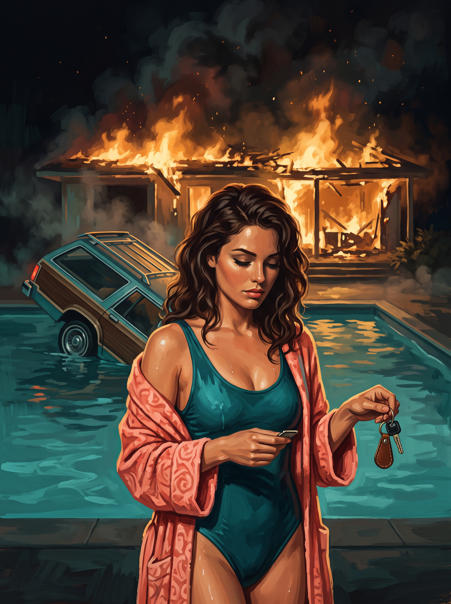 Poolside Wreckage