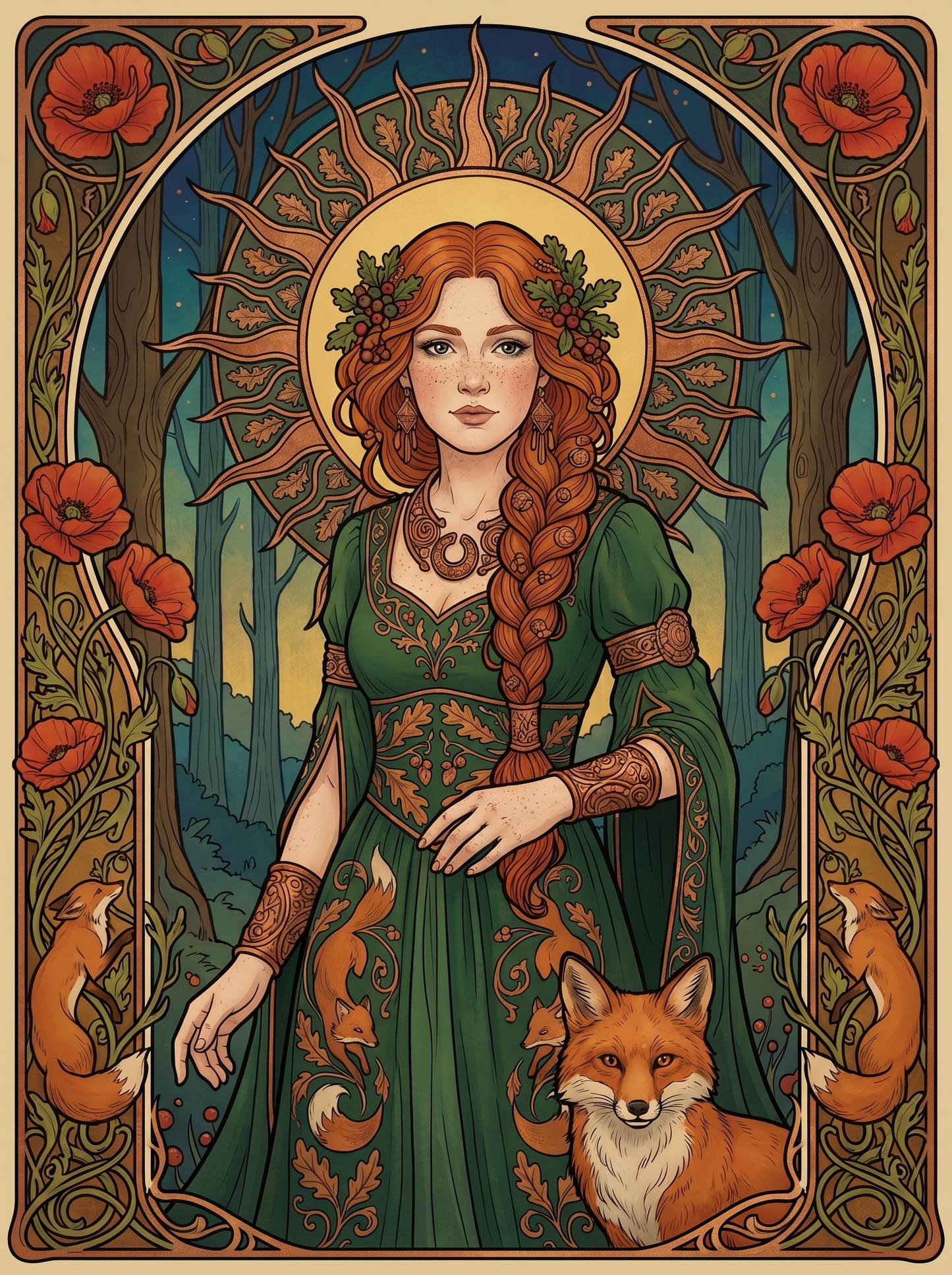 Poppy Fox Forest Maiden (80 Colors)