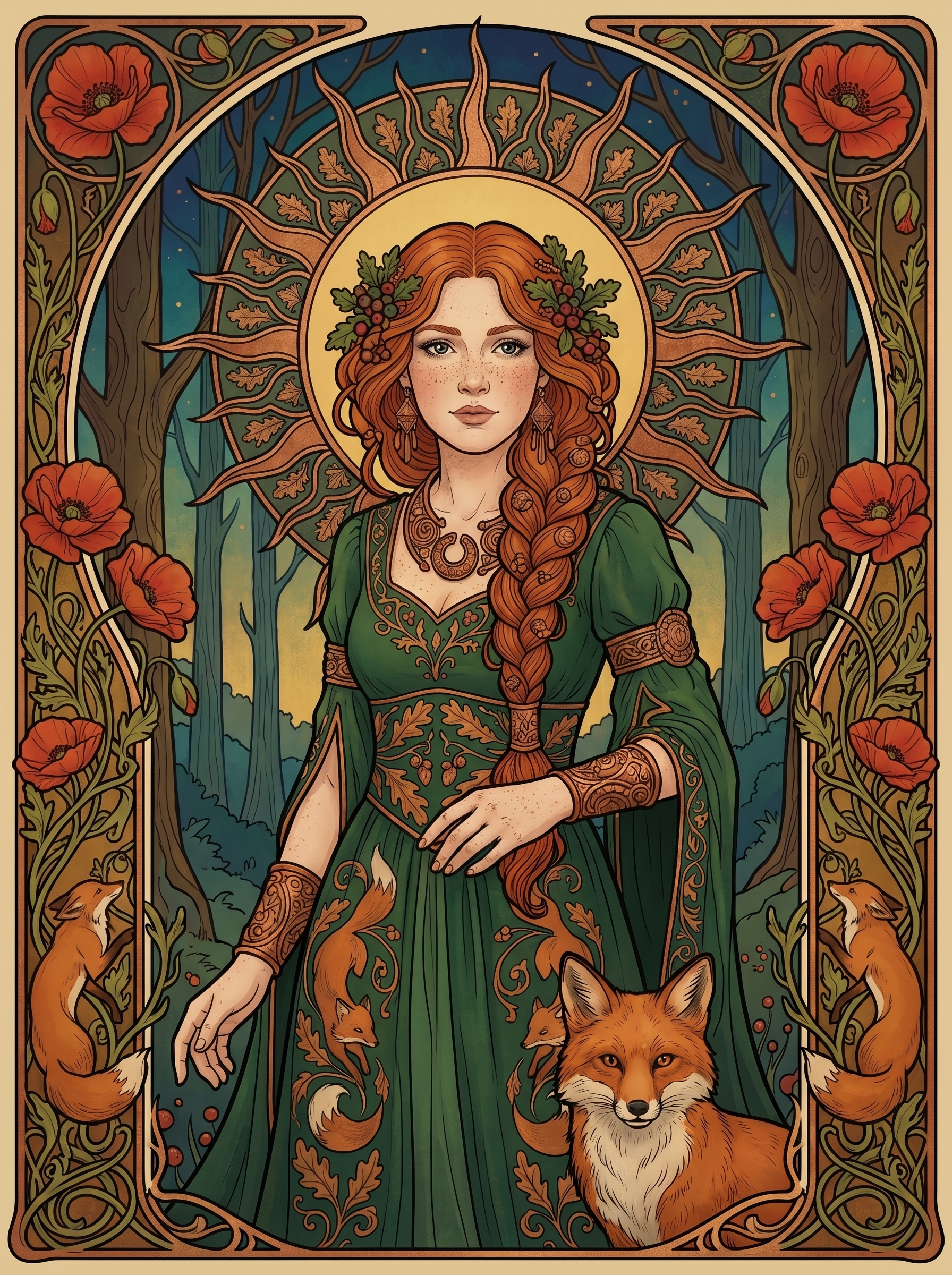 Poppy Fox Forest Maiden (80 Colors)