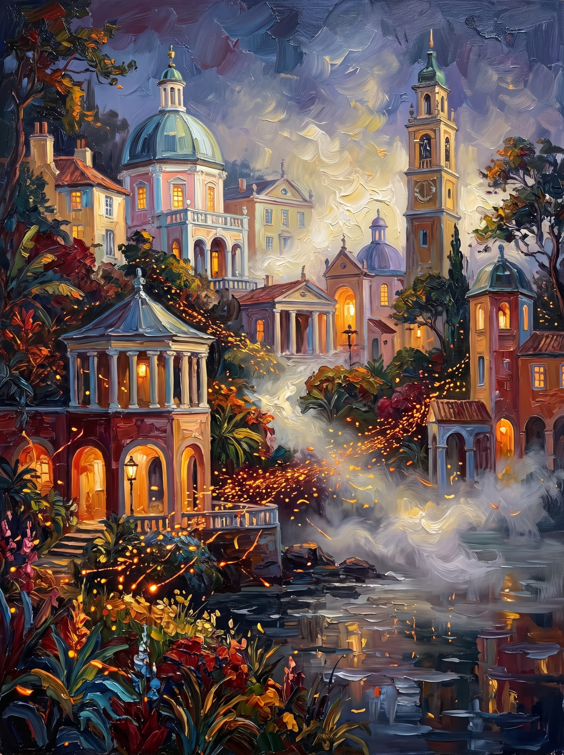 Portmeirion Mist and Lanterns