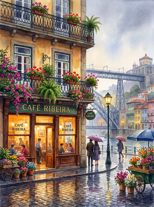 Porto Ribeira Rainy Café