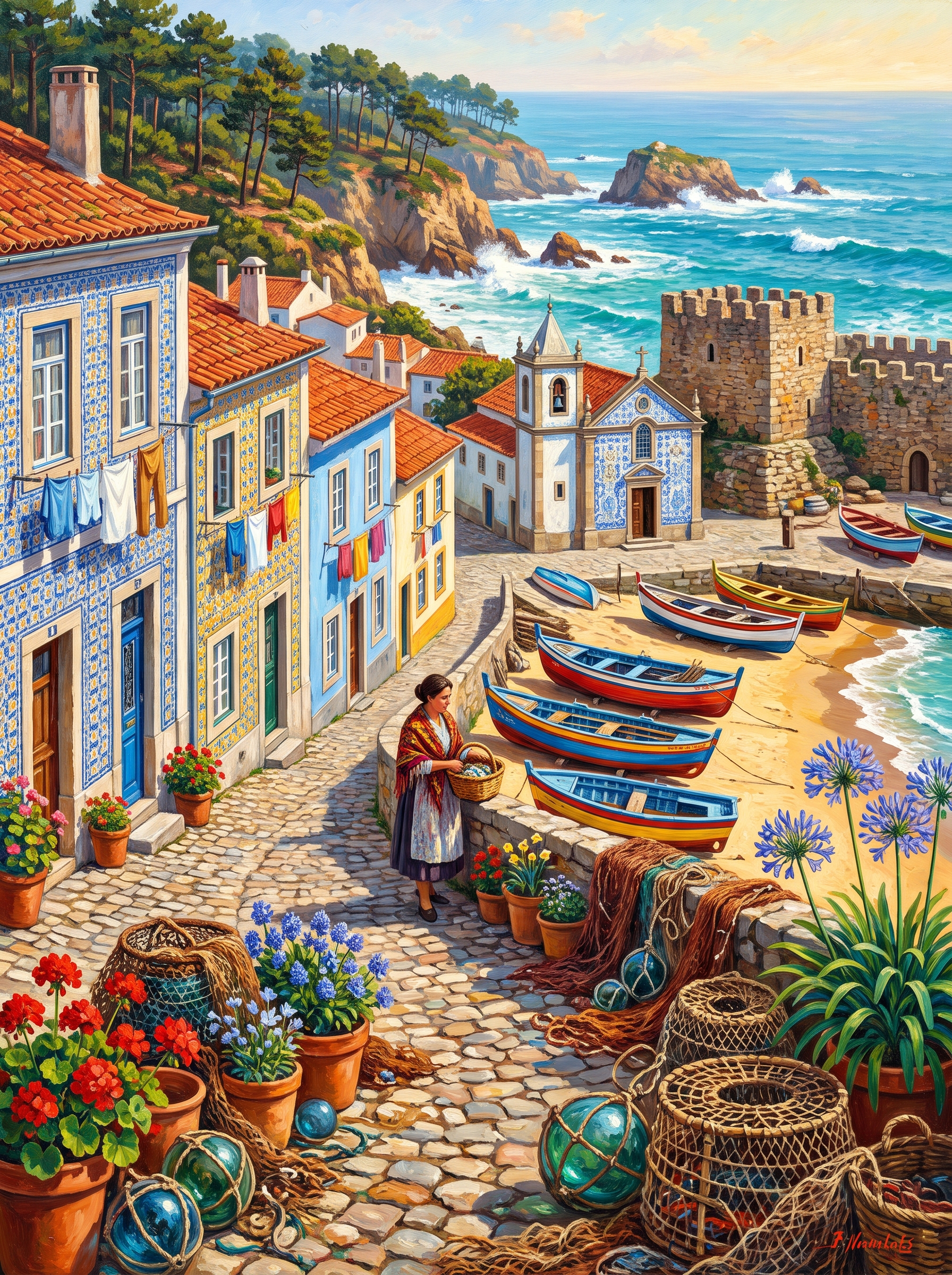 Portuguese Tiled Town