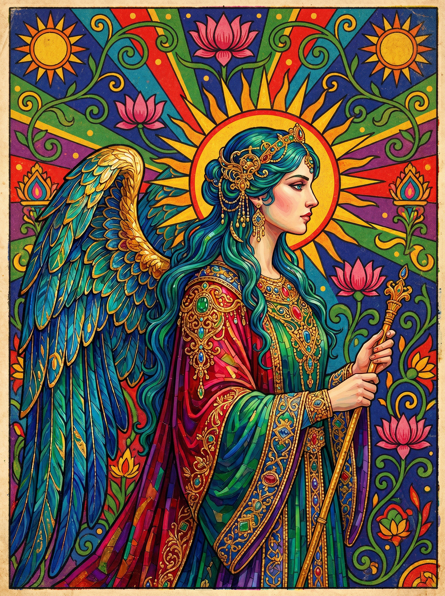 Praying Angel Wings (150 Color Diamond Painting)