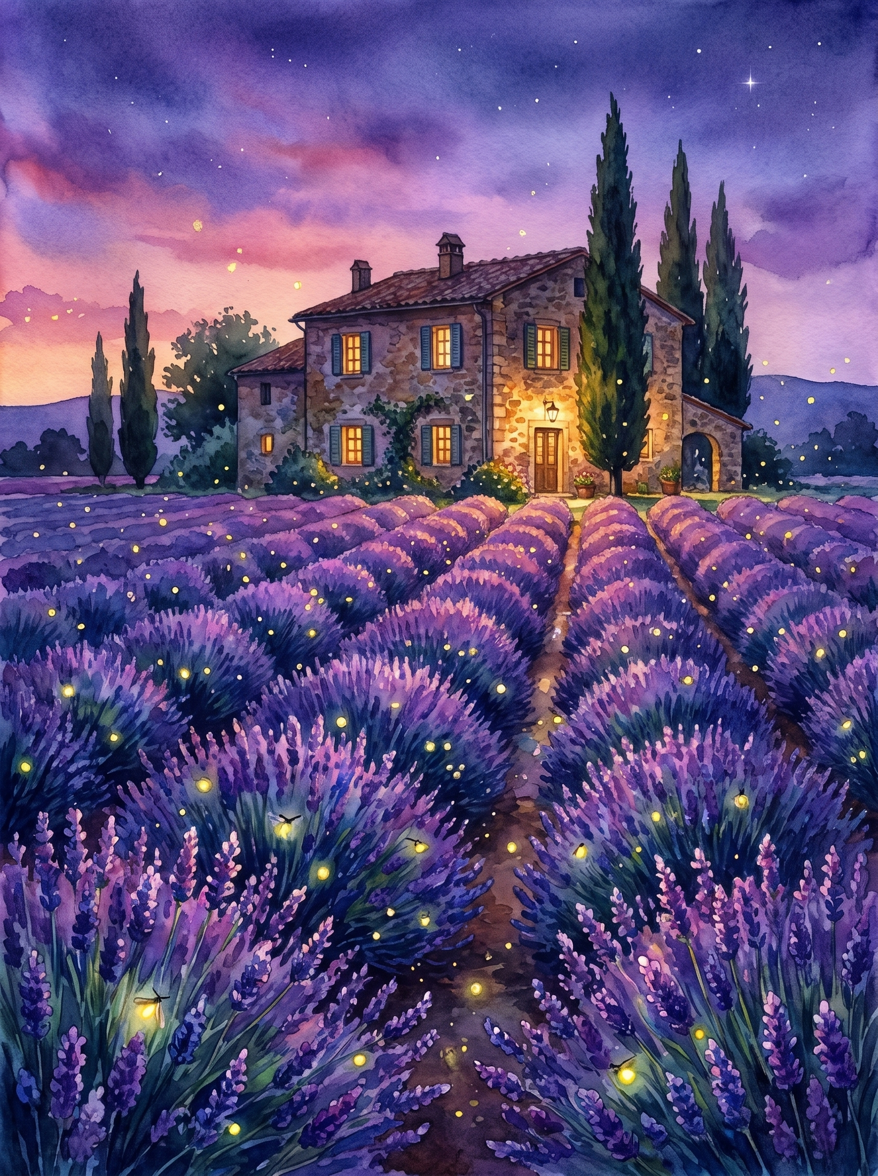 Provence Lavender at Twilight