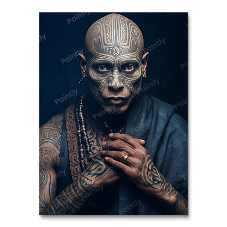 Tattooed Monk (Diamond Painting) Diamond Painting kit