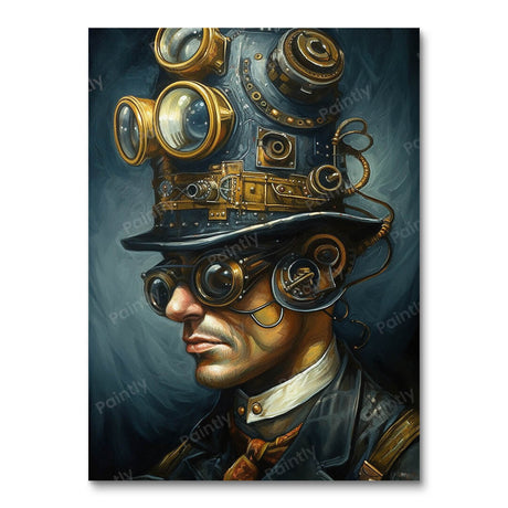BOGO Steam Punk Architect (60x80cm) People Paint by Numbers kit