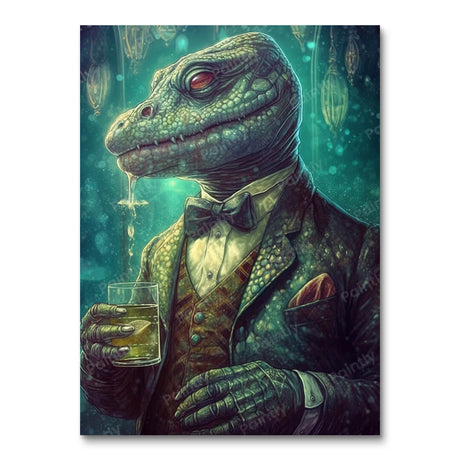 Dapper Lizard Don (Diamond Painting) Diamond Painting kit