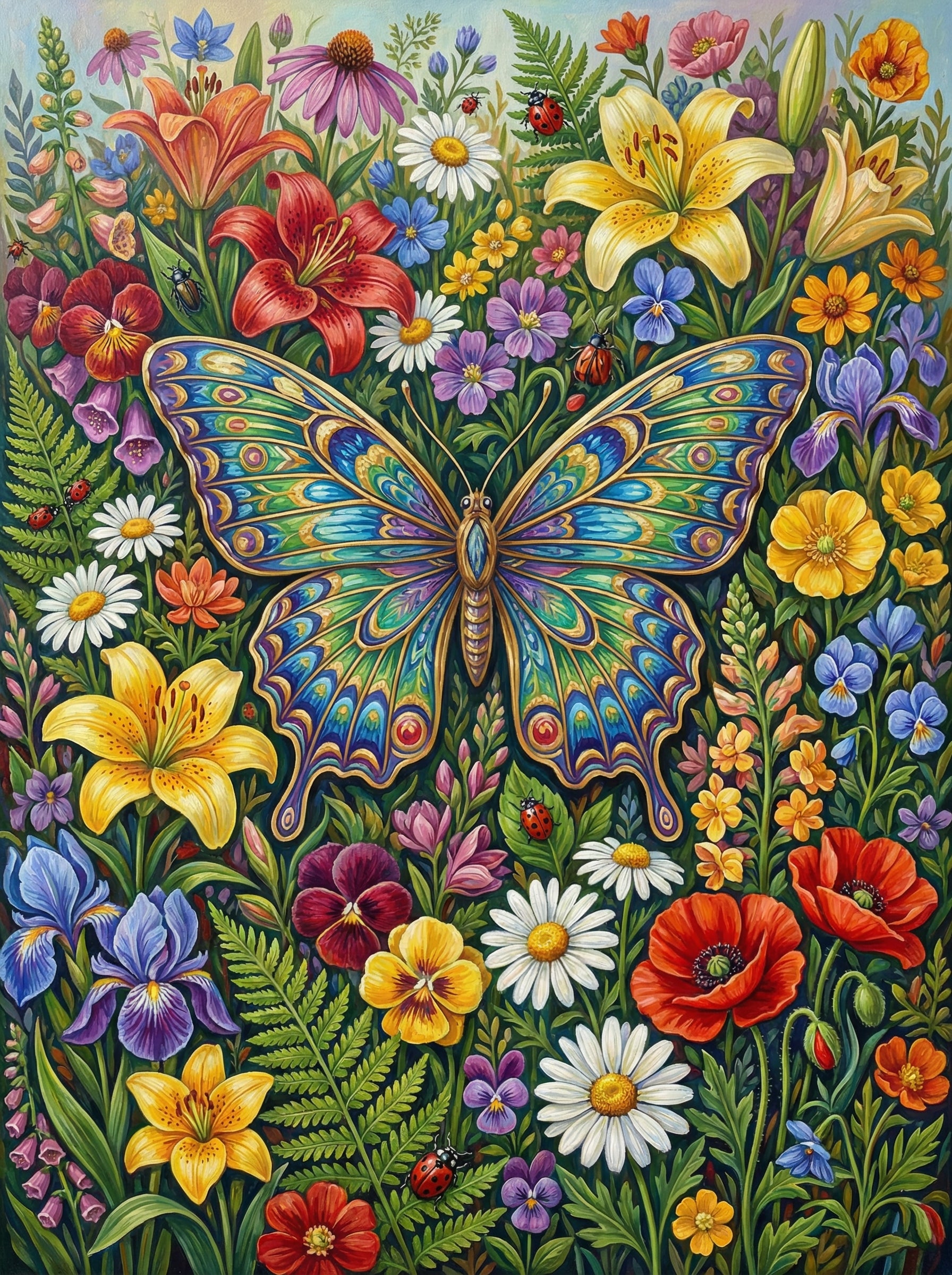 Rainbow Butterfly Garden (Diamond Painting) Diamond Painting kit
