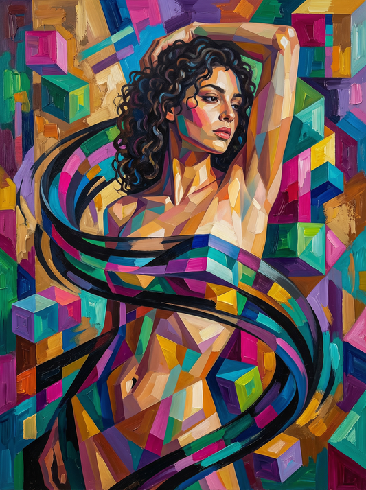 Where She Ends (100 Color Diamond Painting)