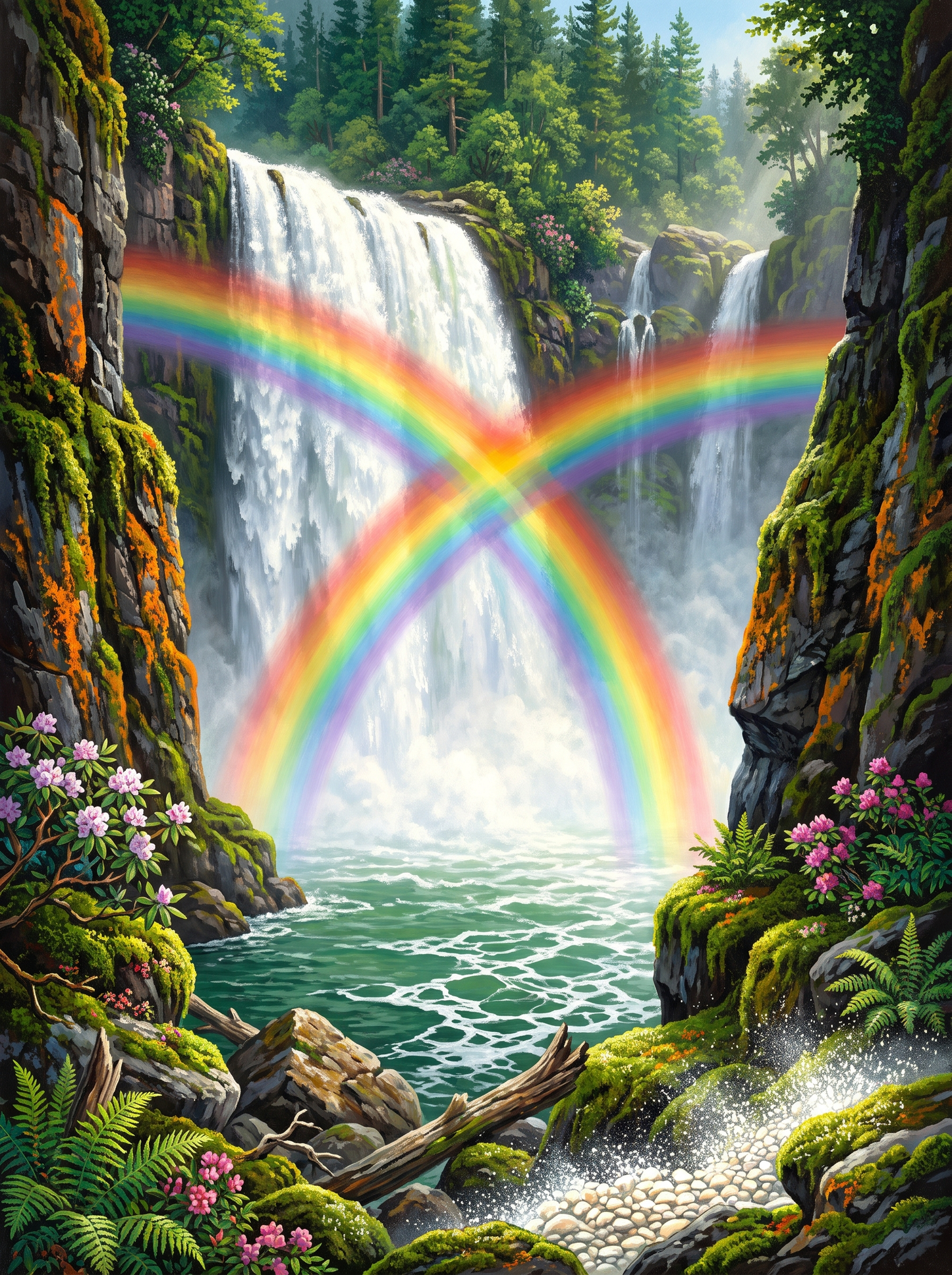 Rainbow in the Spray