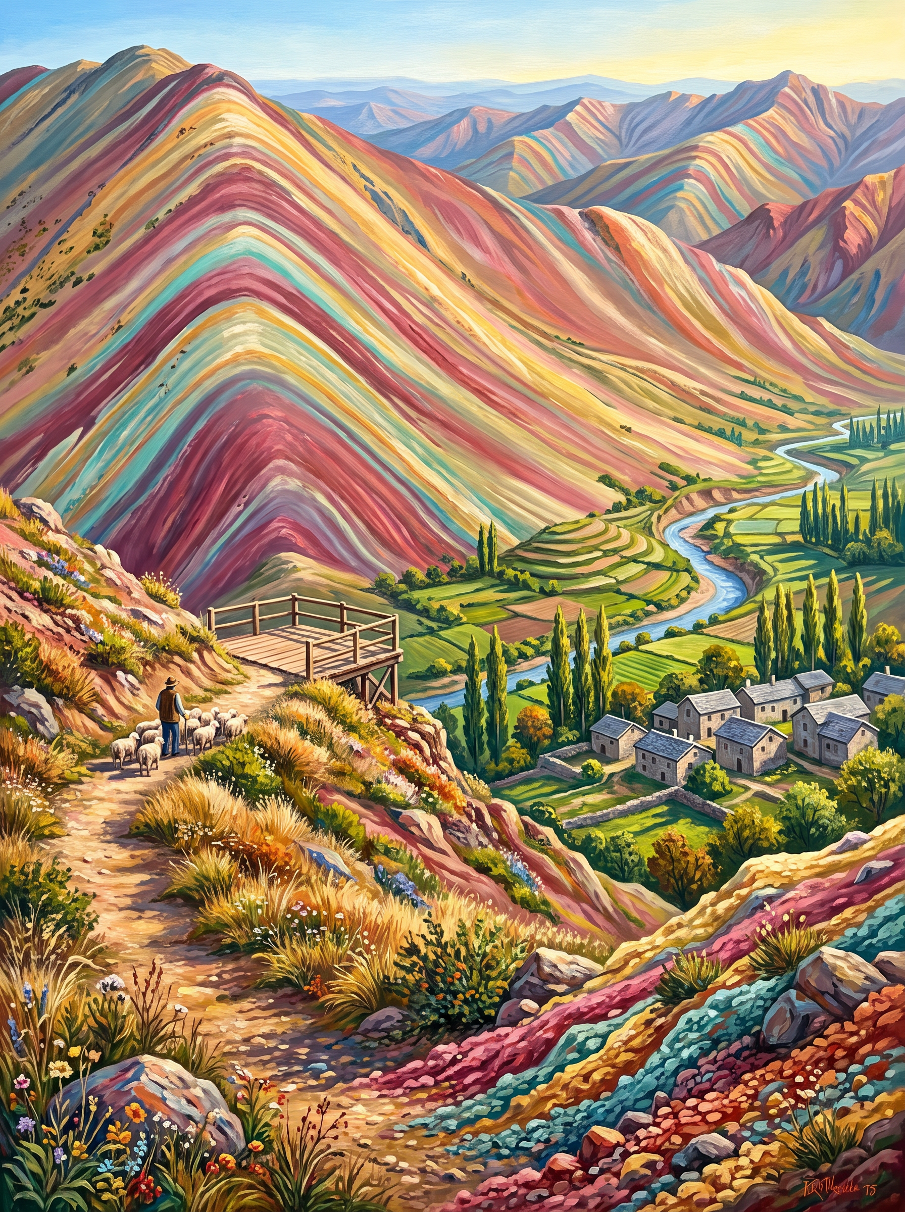 Rainbow Mountains
