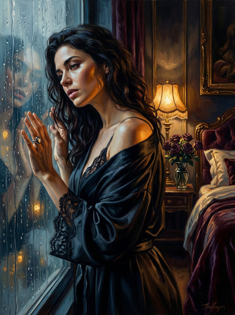 Raindrops on the Pane (Diamond Painting) Diamond Painting kit