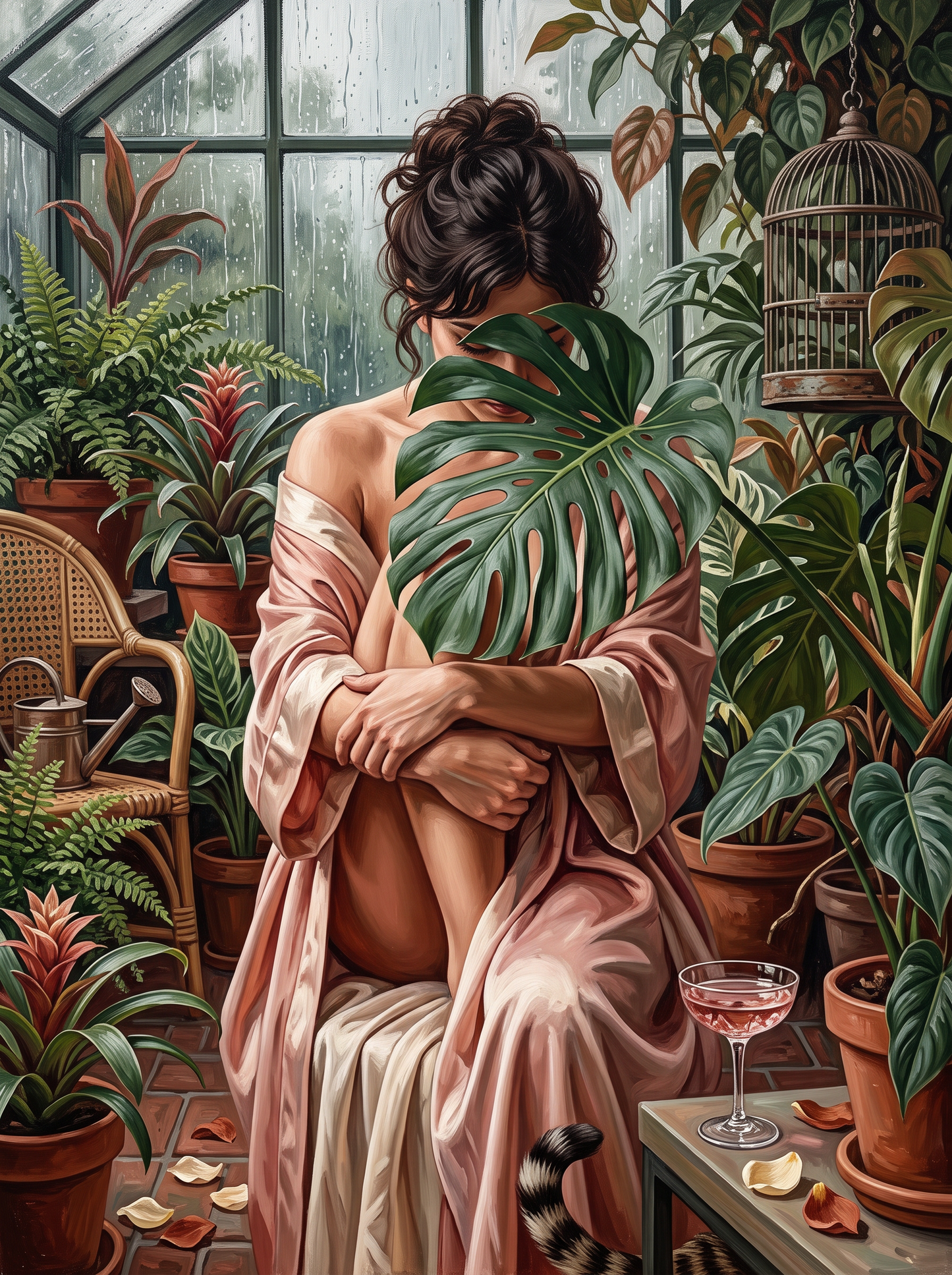 Rainy Conservatory Birdcage