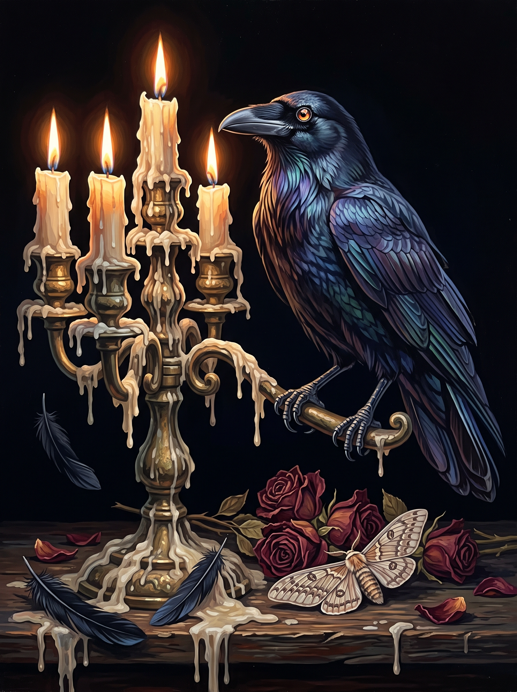 Raven and Candelabra