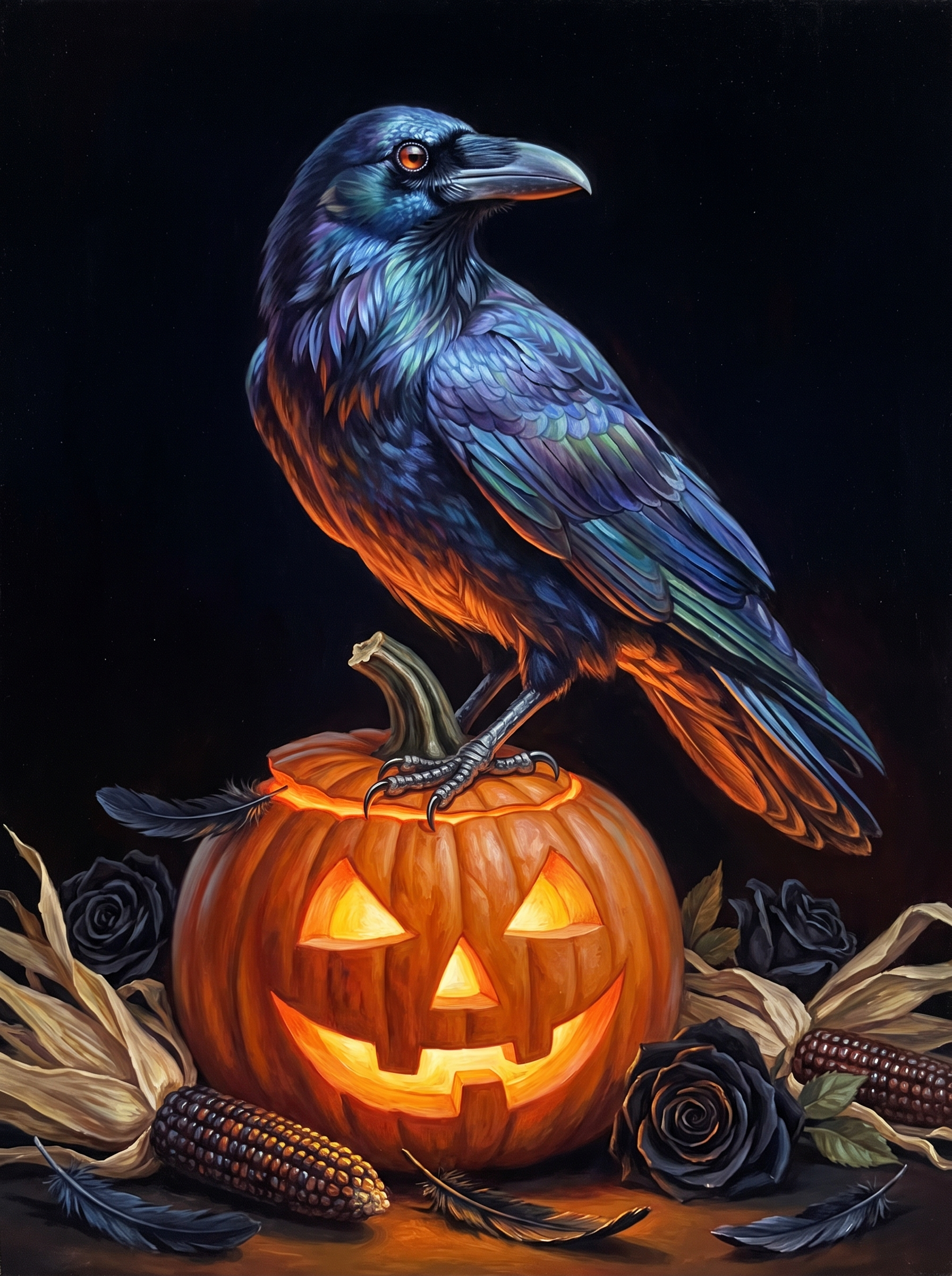 Raven on the Lantern