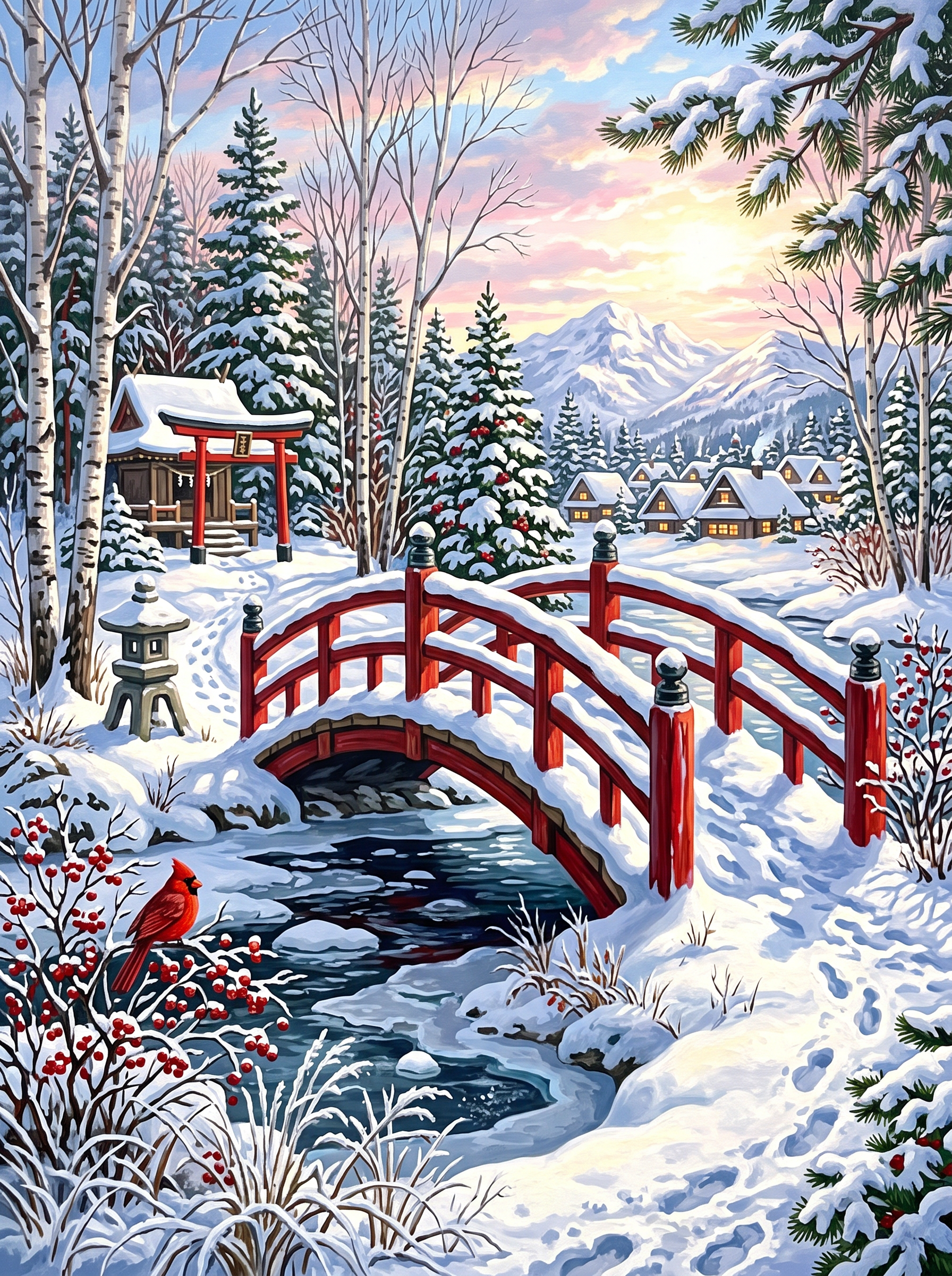 Red Bridge Snow