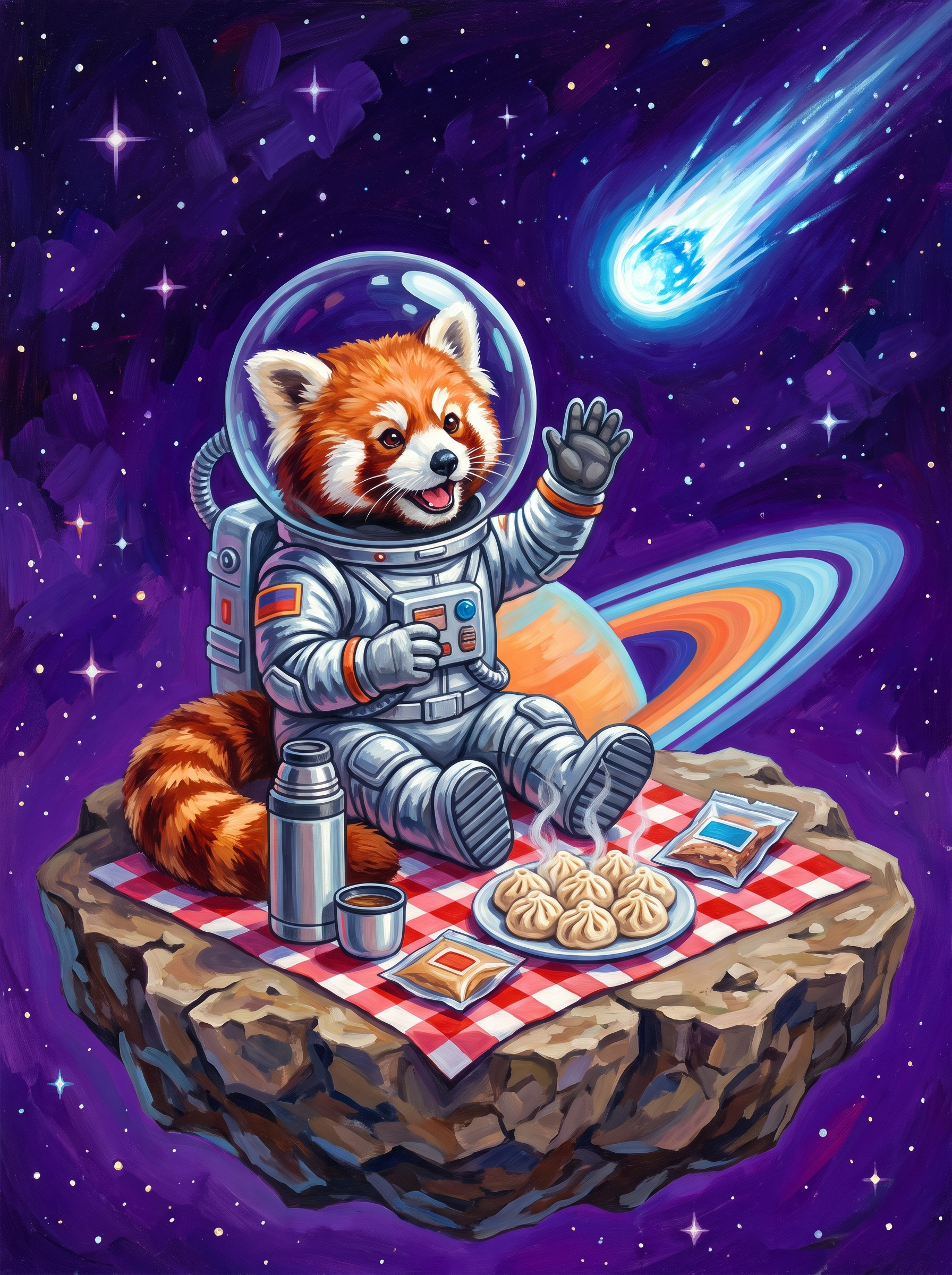 Red Panda Asteroid Picnic