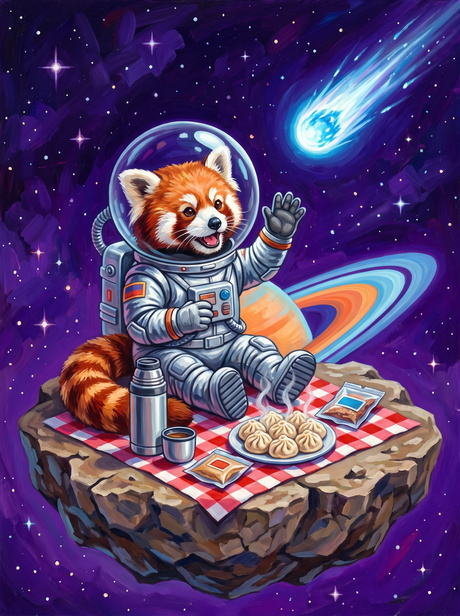 Red Panda Asteroid Picnic