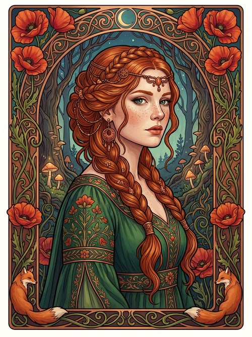 Red Poppy Maiden (80 Colors)