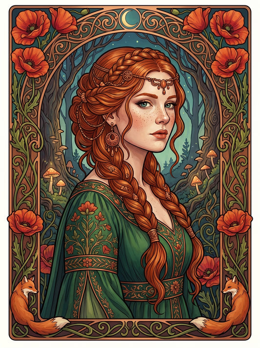 Red Poppy Maiden (80 Colors)