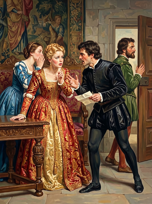 Renaissance Confrontation (150 Color Diamond Painting)