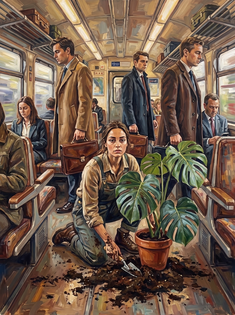 Repotting on the Commute