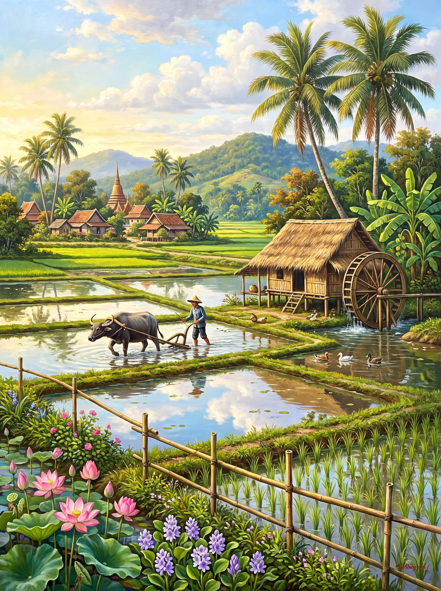 Rice Paddies Buffalo
